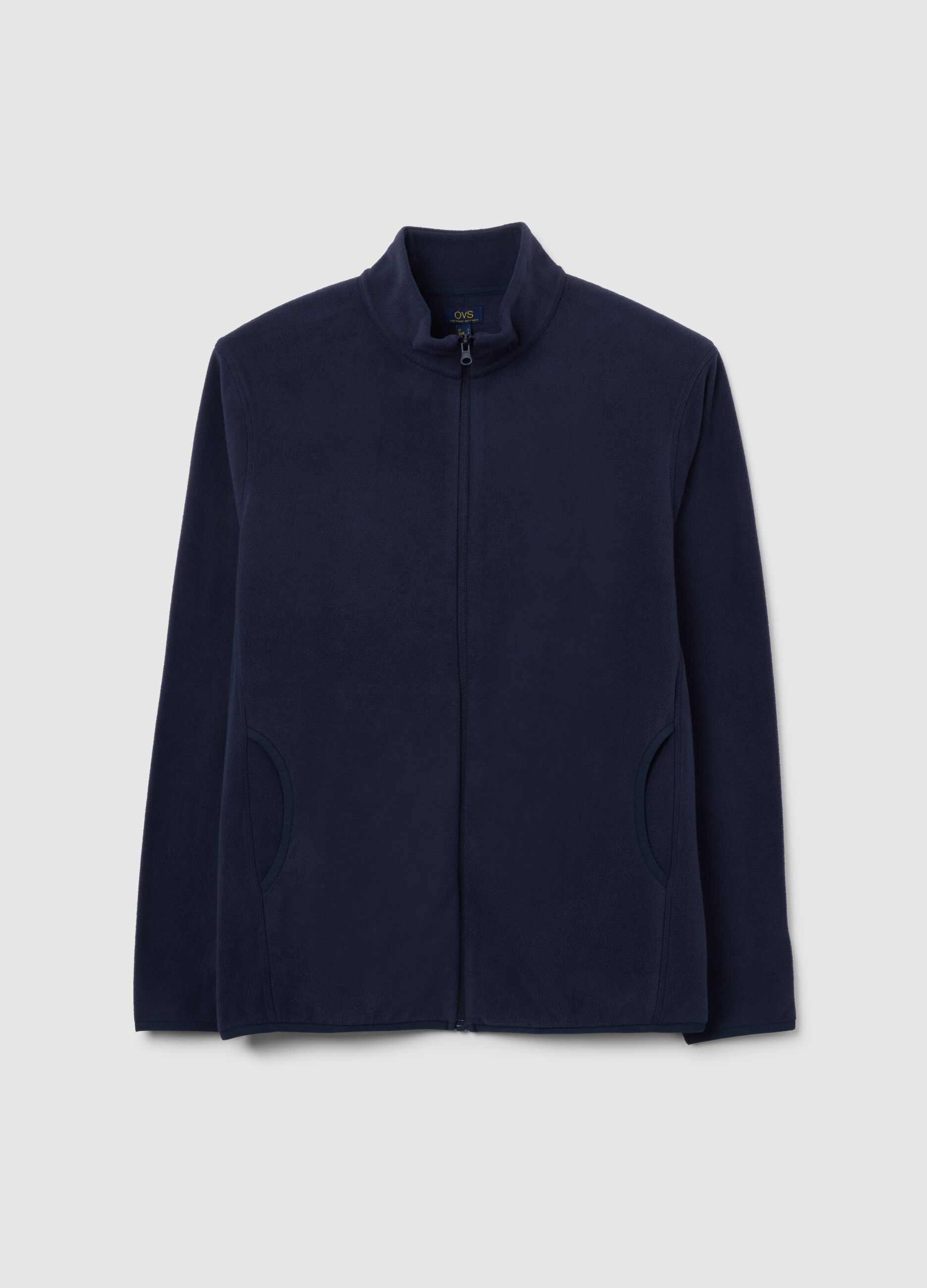 Blue Fleece Full Zip Hoodie