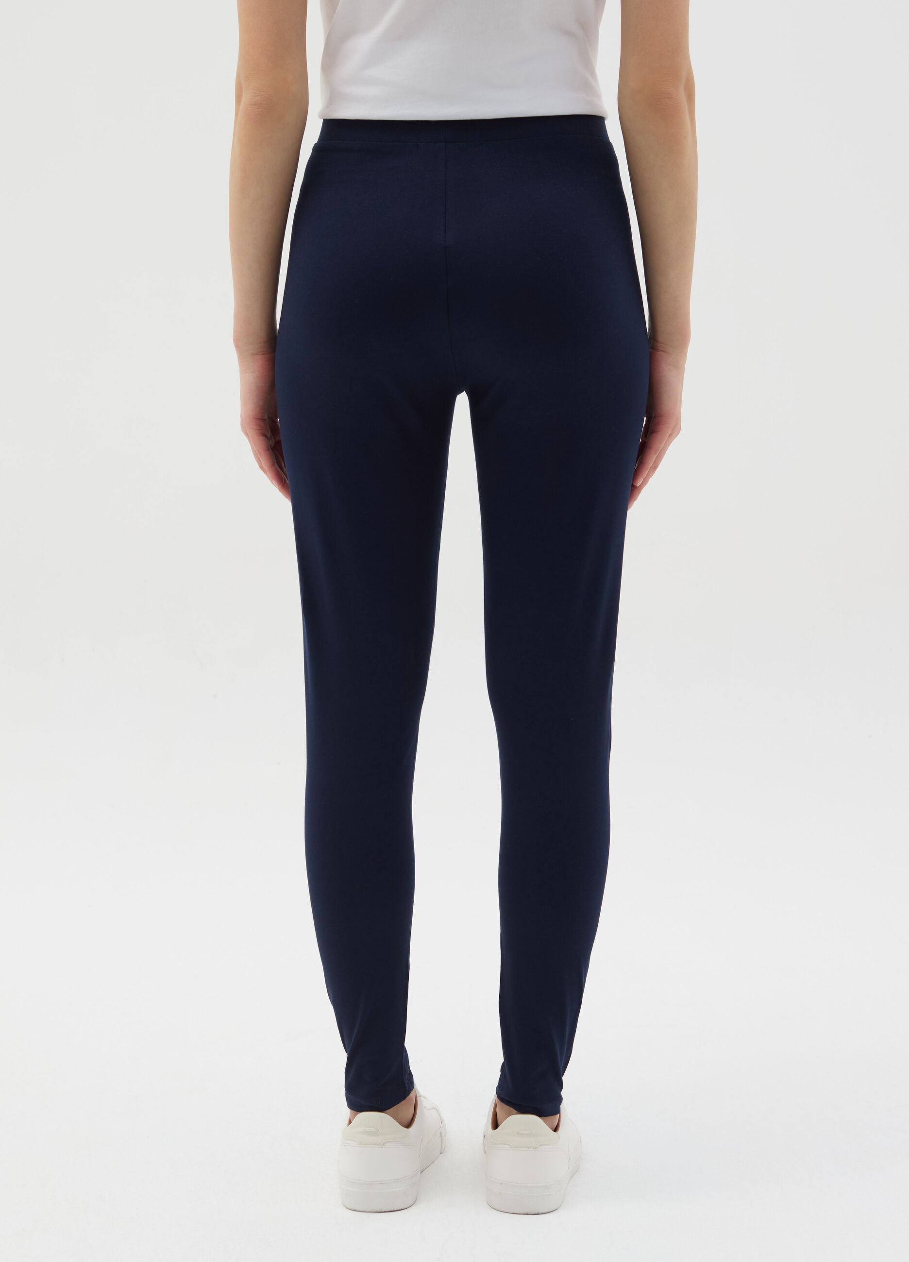 Essential leggings in stretch cotton