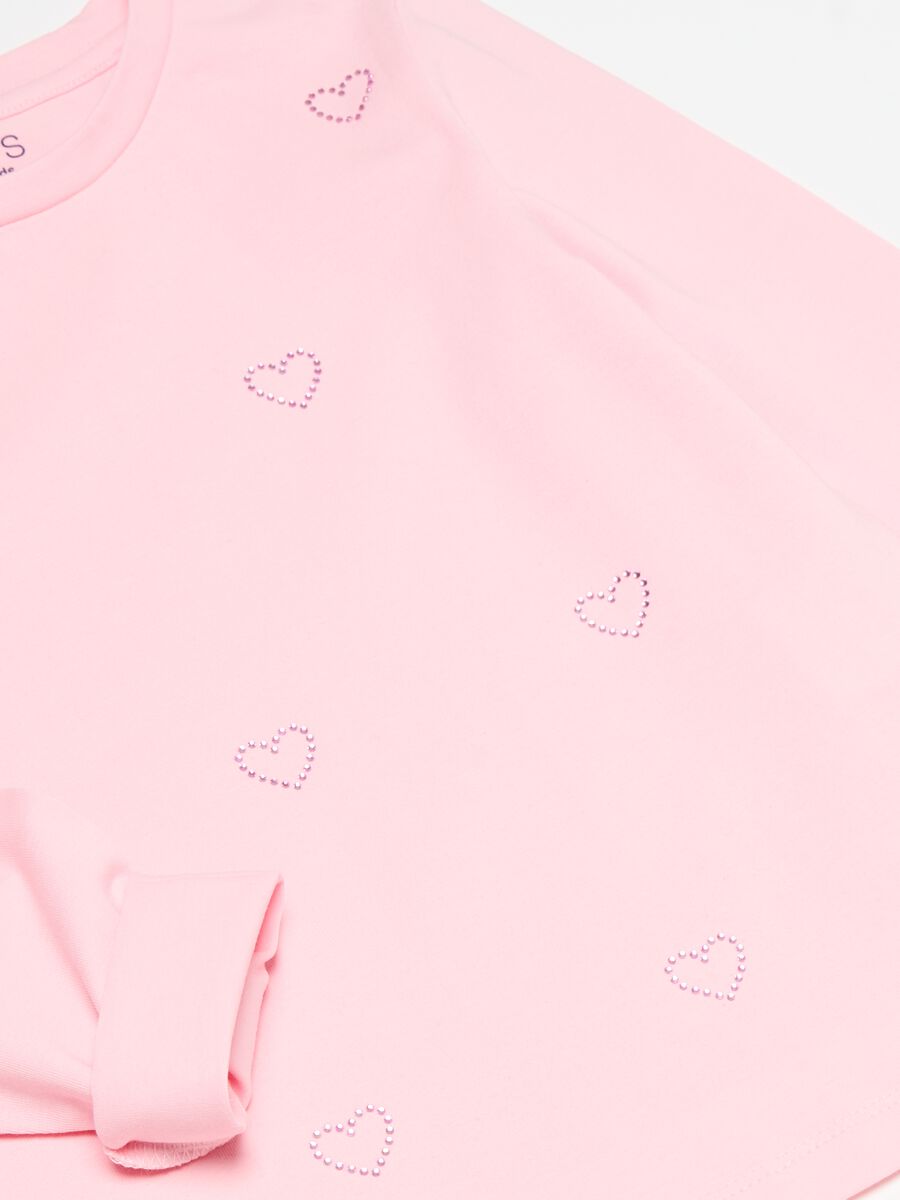 Long-sleeved T-shirt with diamantés_2