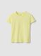 Girls&rsquo; yellow stretch cotton regular-fit T-shirt_3