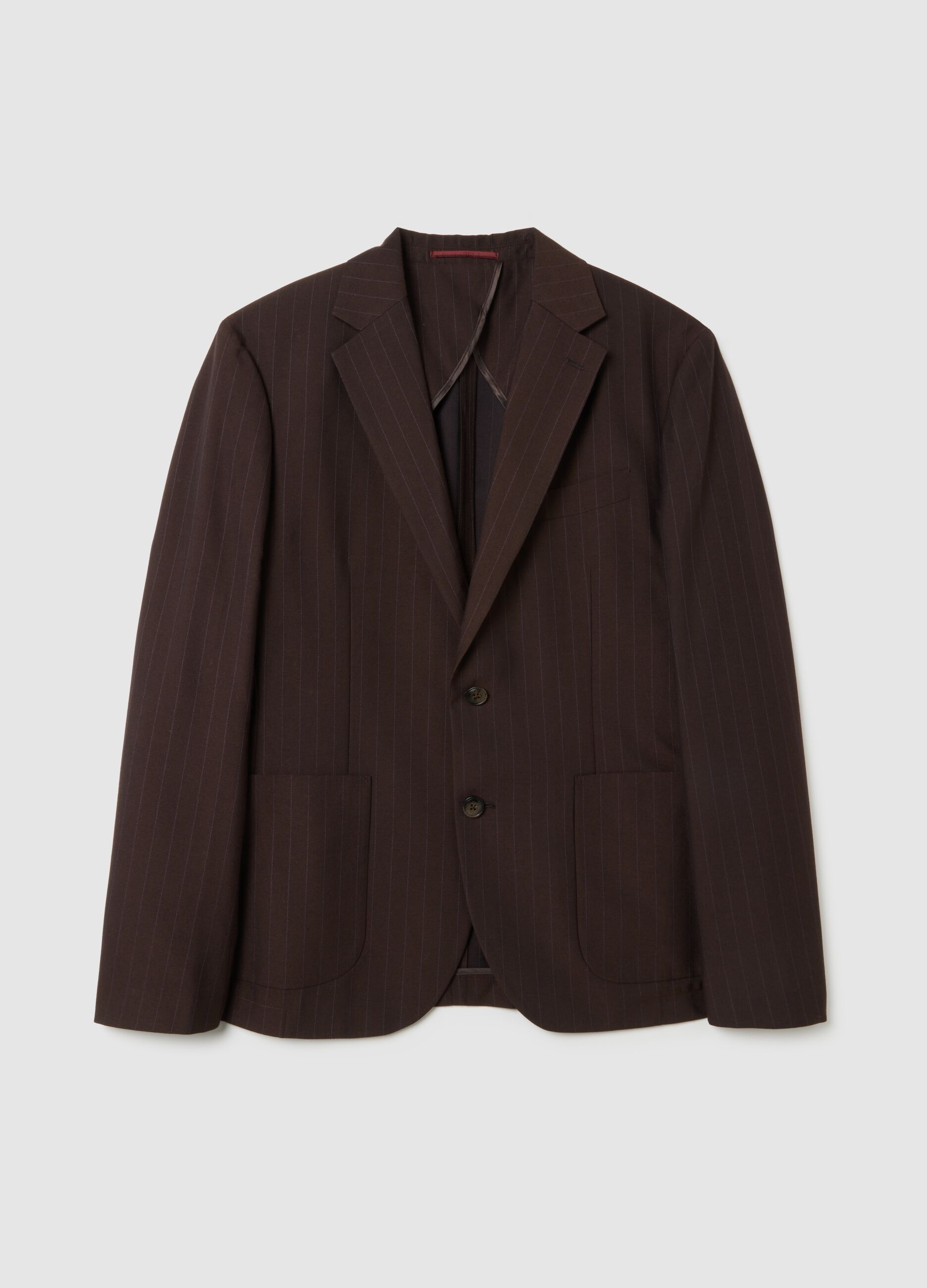 Brown Slim Fit Blazer