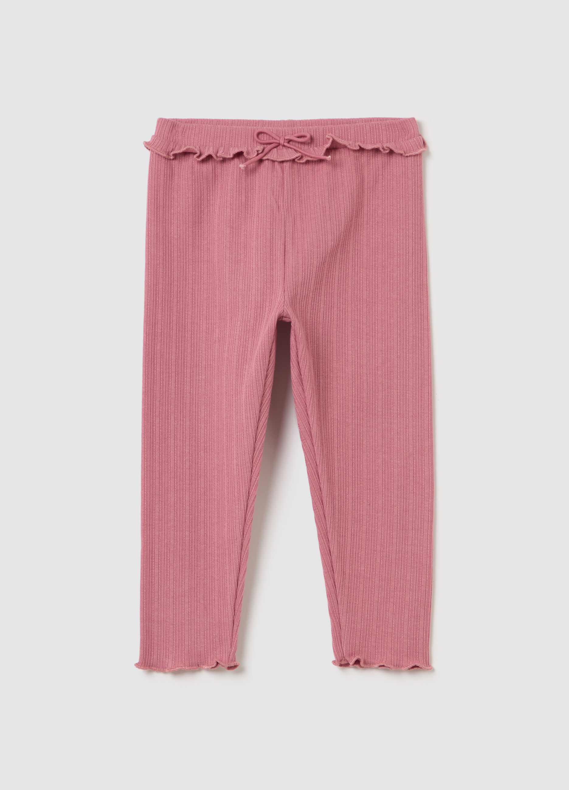 Leggings with jacquard weave