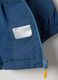 Blue lightweight children's jacket with full zip and hood, regular fit_3