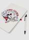 White Mickey & Friends notebook with pen_1