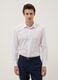White long-sleeve cotton blend slim fit easy iron shirt_0