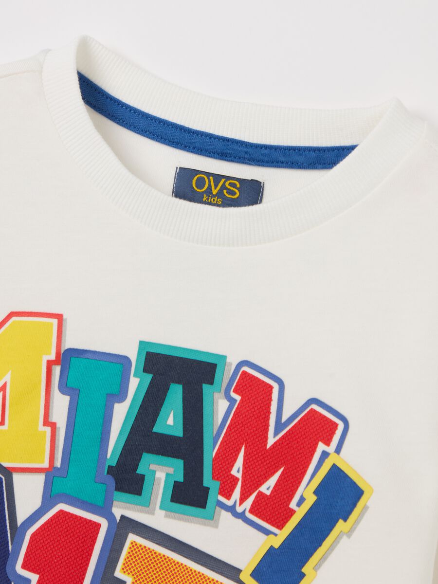 Long-sleeved T-shirt with "Miami 91 B" print_2