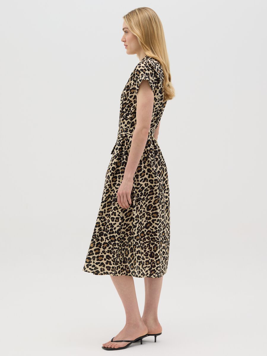 Cotton Leopard Print Dress_1