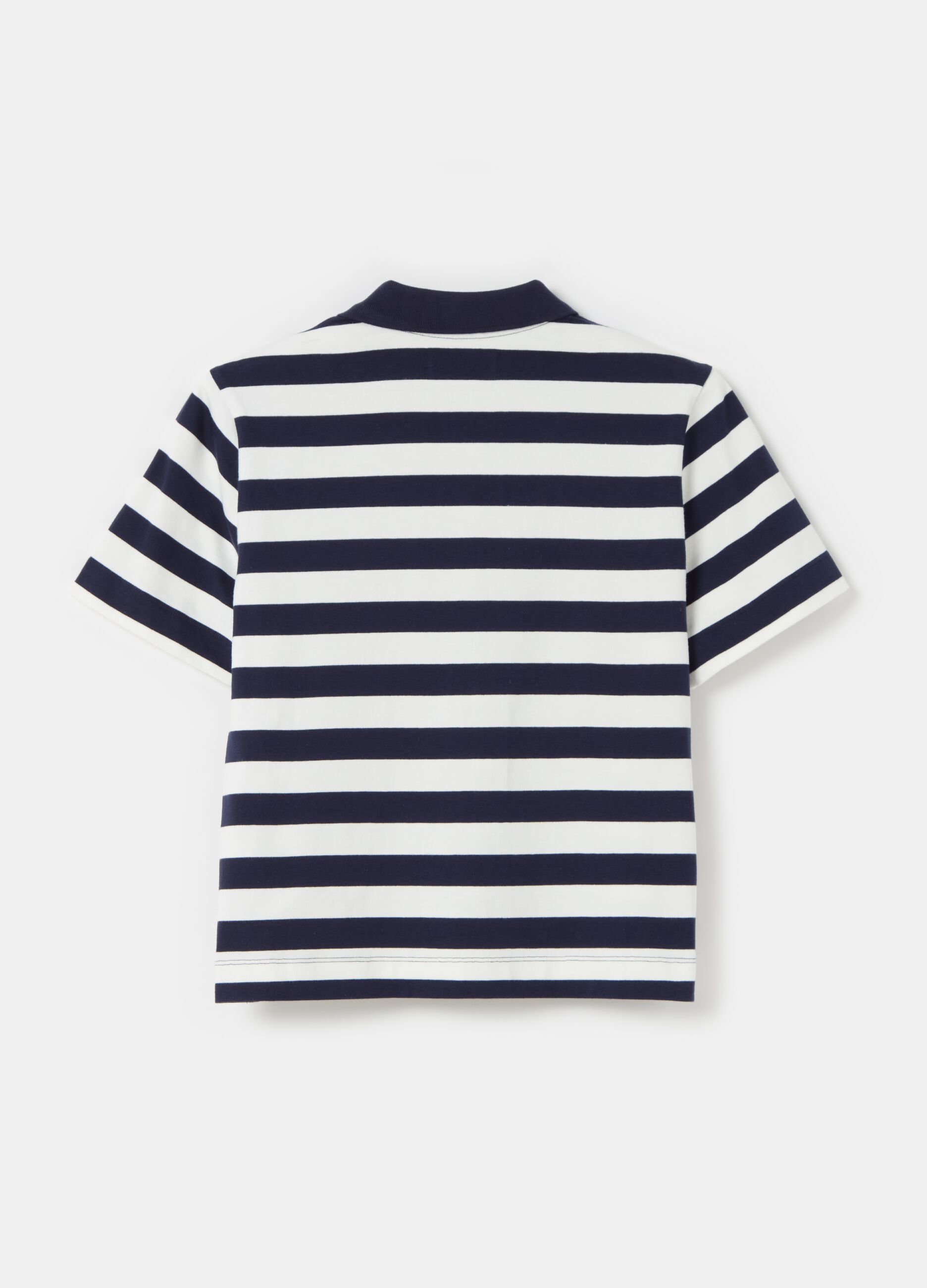 Polo in cotone a righe