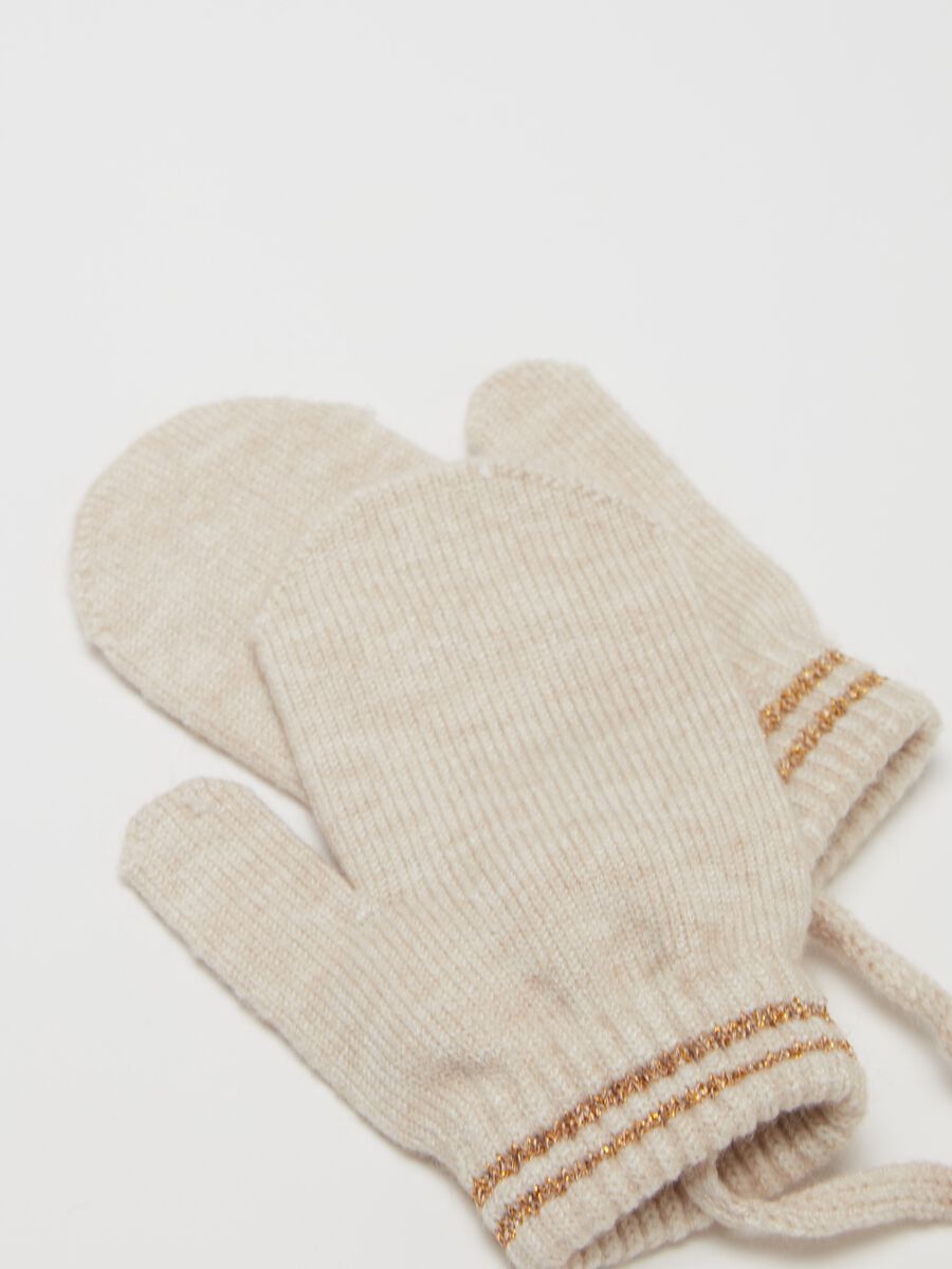 Mittens with cord and lurex_1