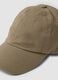 Beige pure cotton baseball cap_2