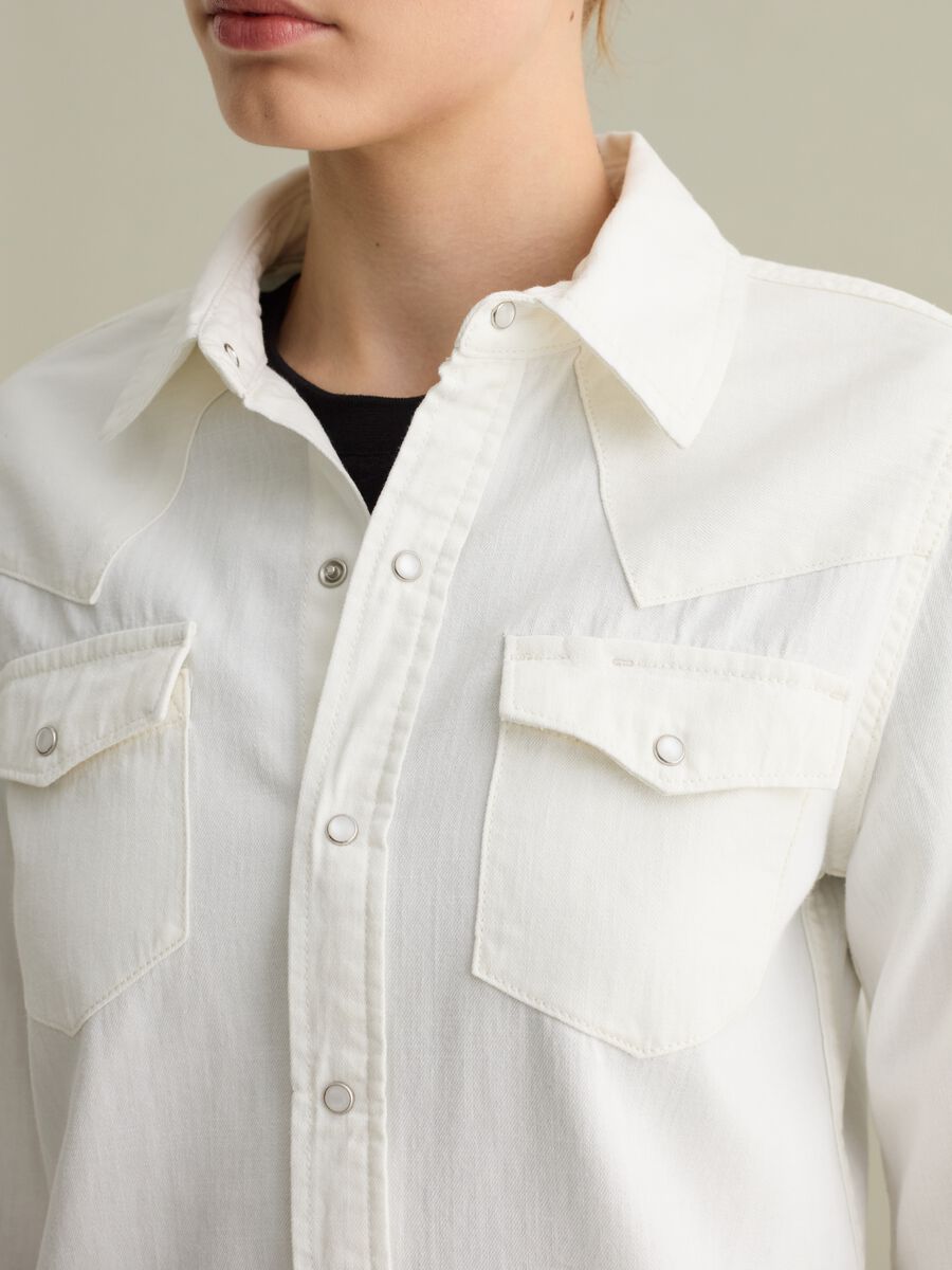 Western shirt in denim_2