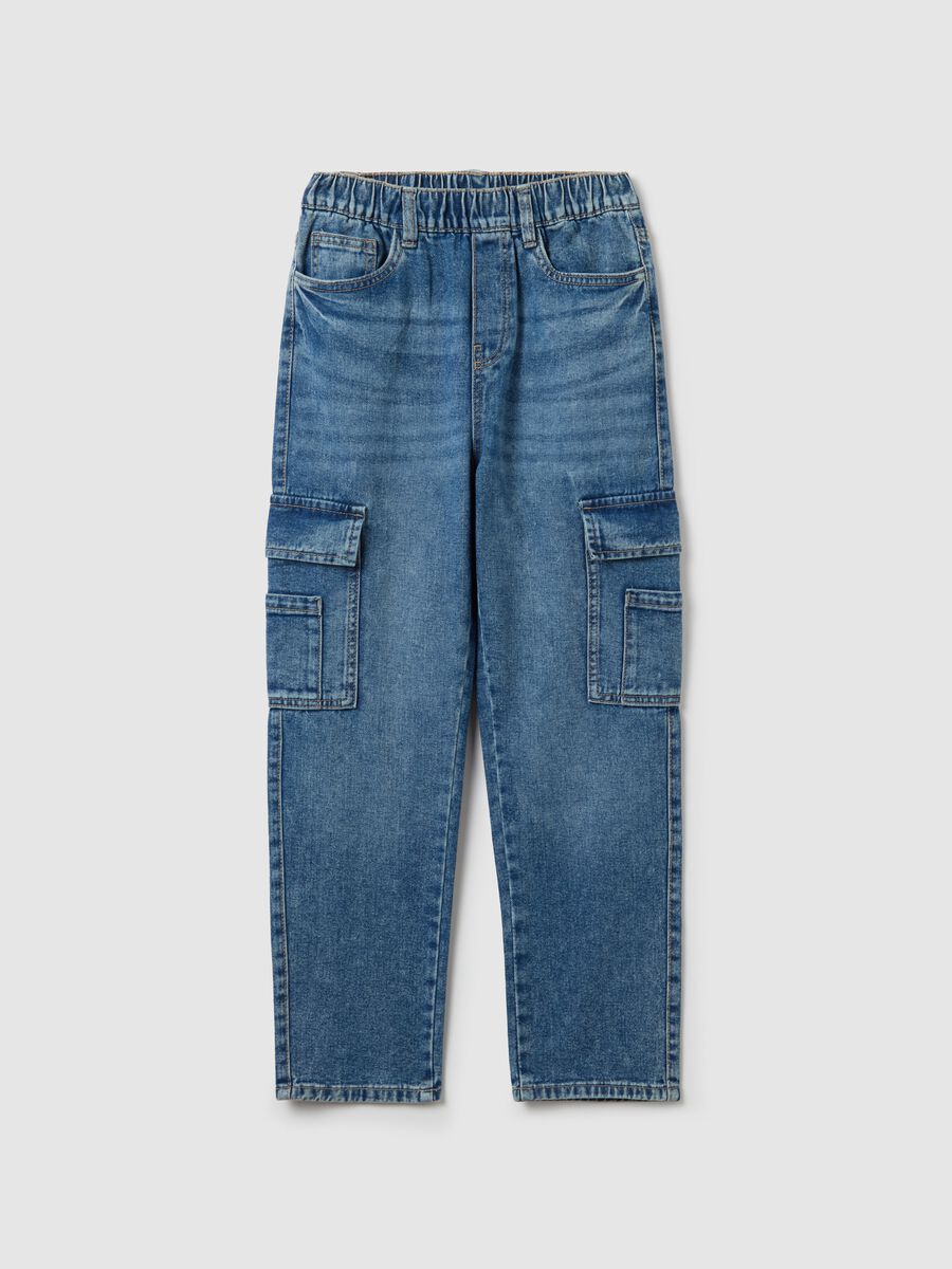 Jeans pull-on cargo _0