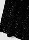 Black long skirt regular fit with sequins_5