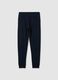 Boys' blue jogger trousers in pure cotton, regular fit_4