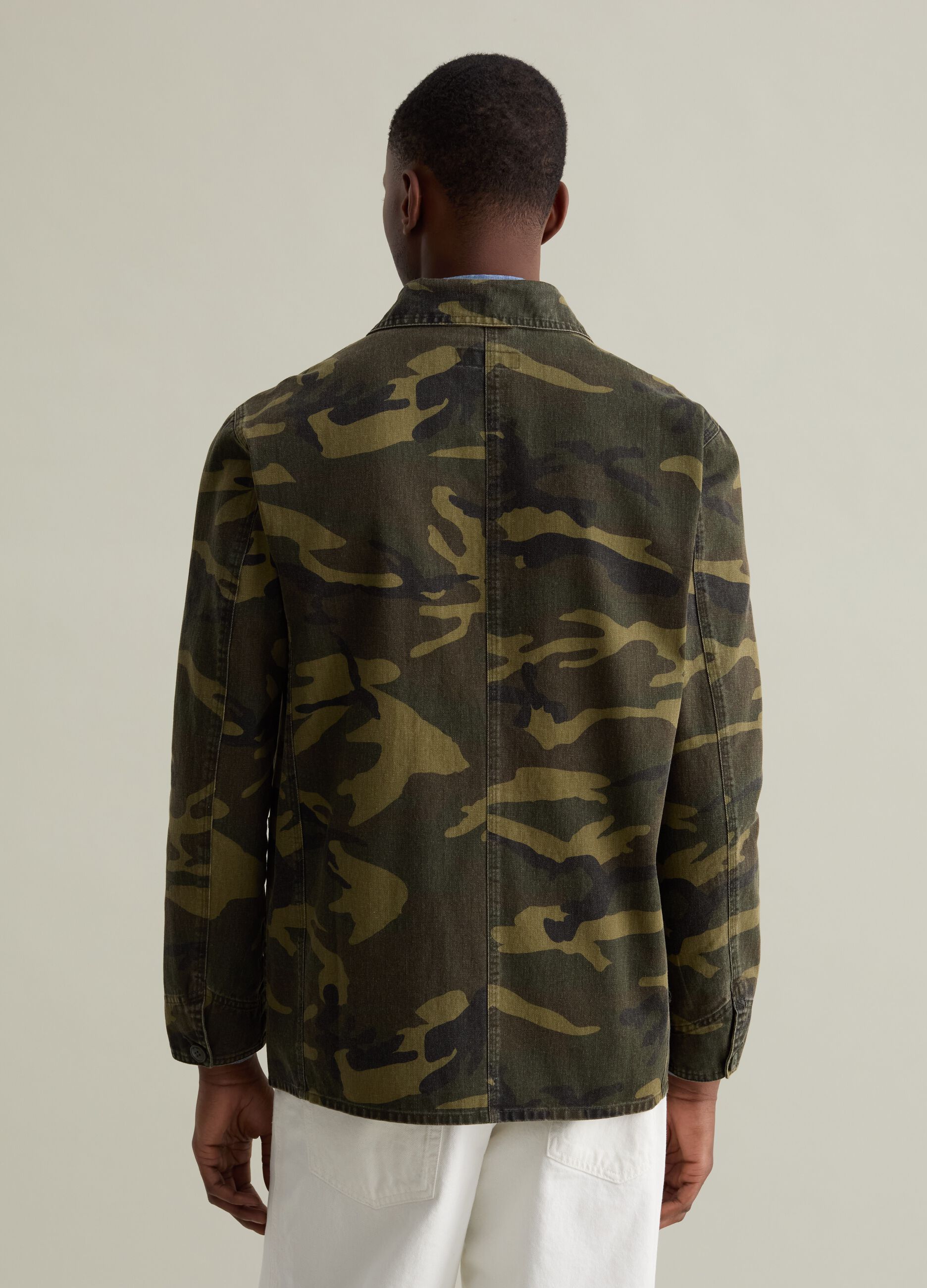 Shacket in cotone camouflage