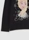 T-shirt with high neck with Elsa print and diamantés_3