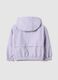 Giacca impermeabile viola regular fit con cappuccio per bambina_1