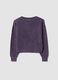 Purple stretch-wool jumper with oversized boat neckline_0
