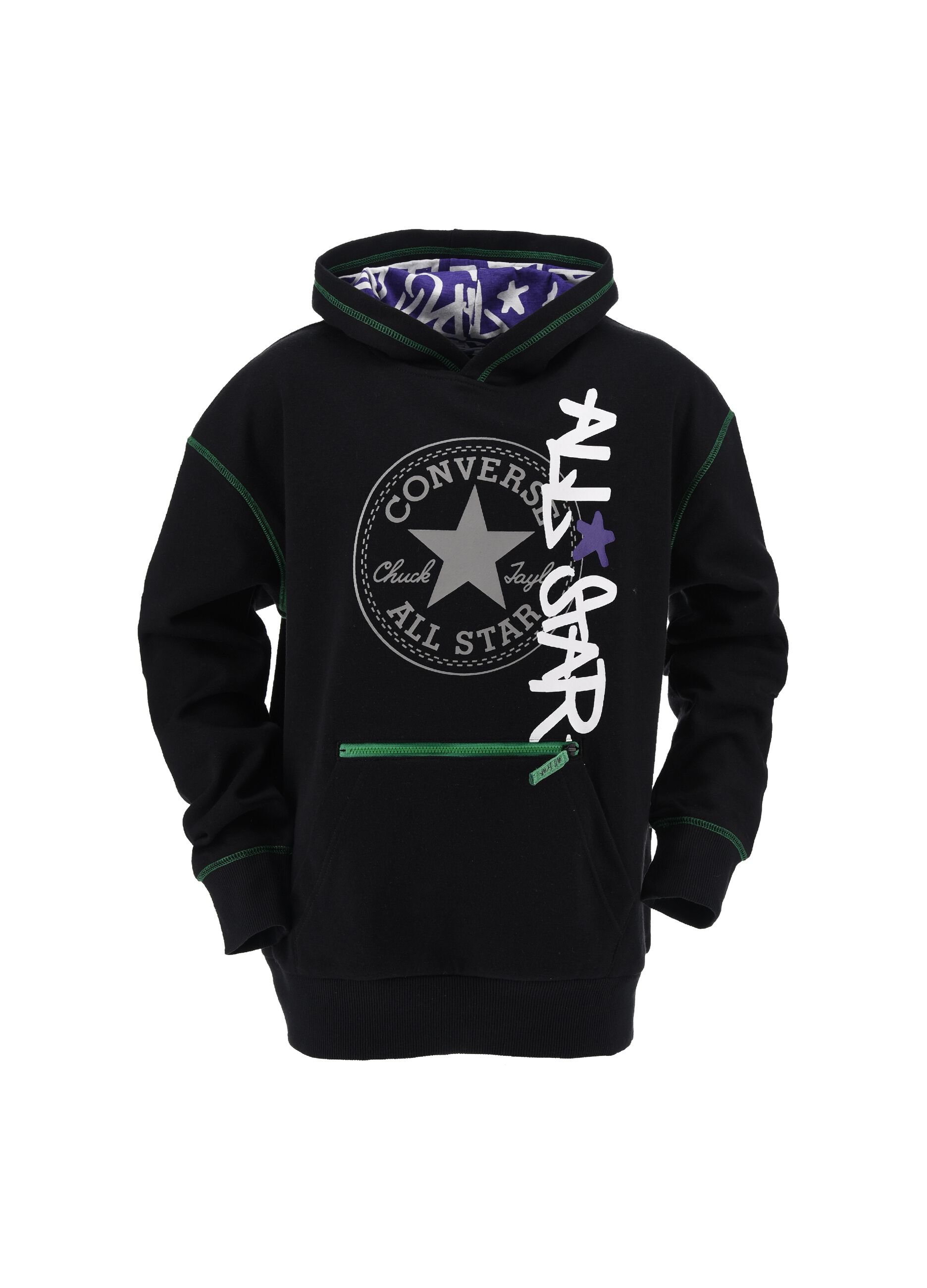 All Star Graffiti sweatshirt with zip pocket