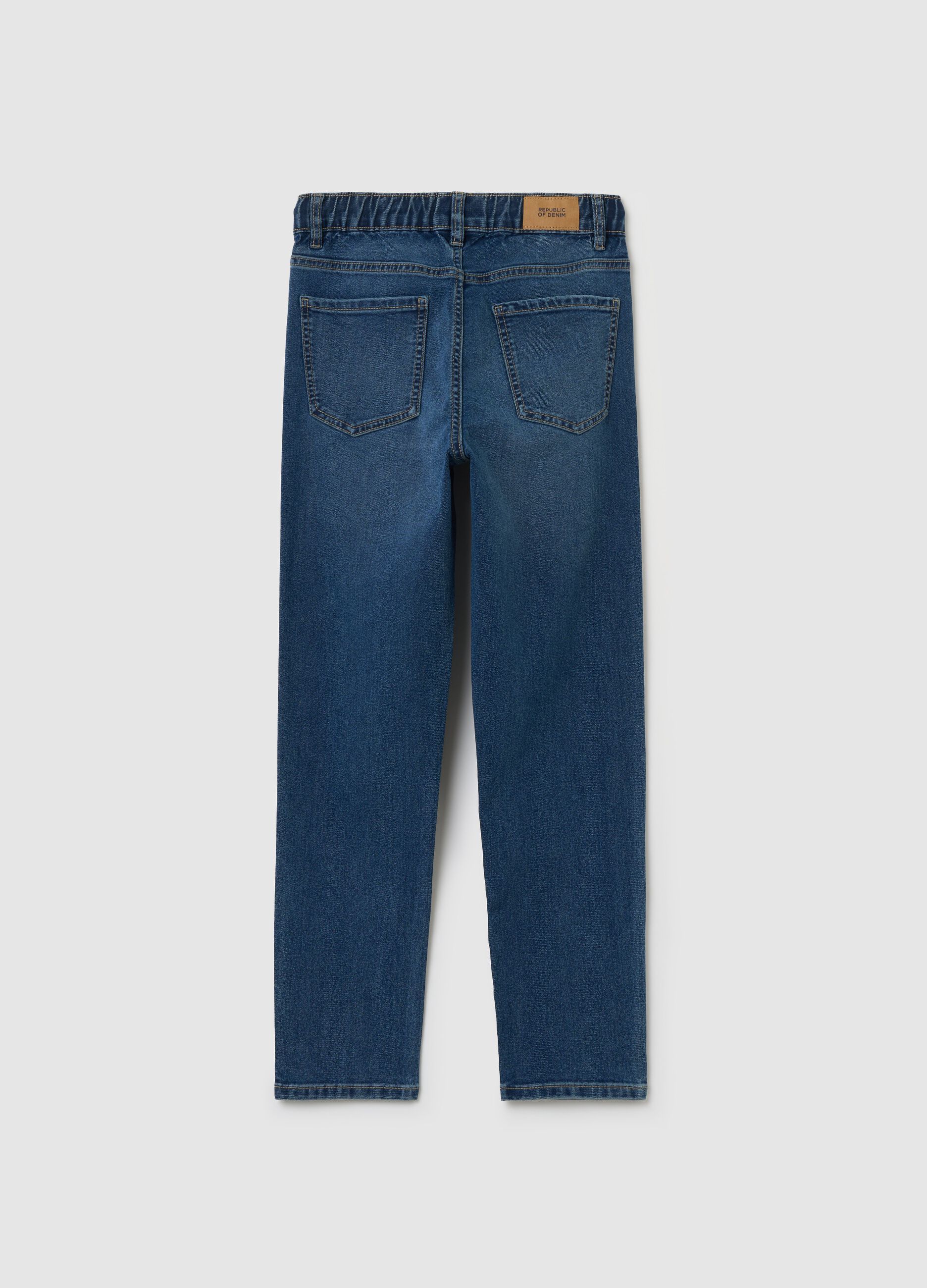 Joggers in denim cinque tasche 