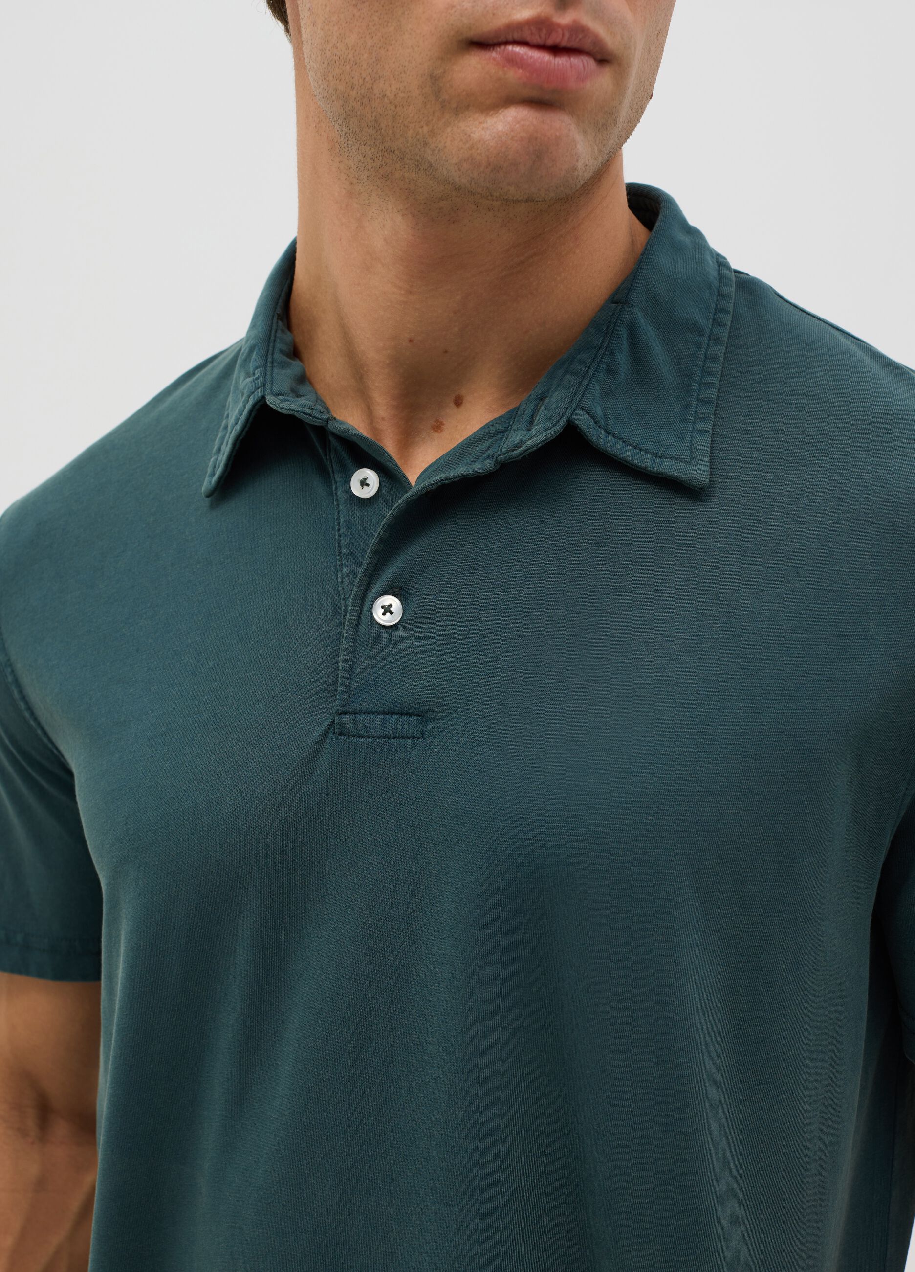 Regular-fit polo shirt in jersey