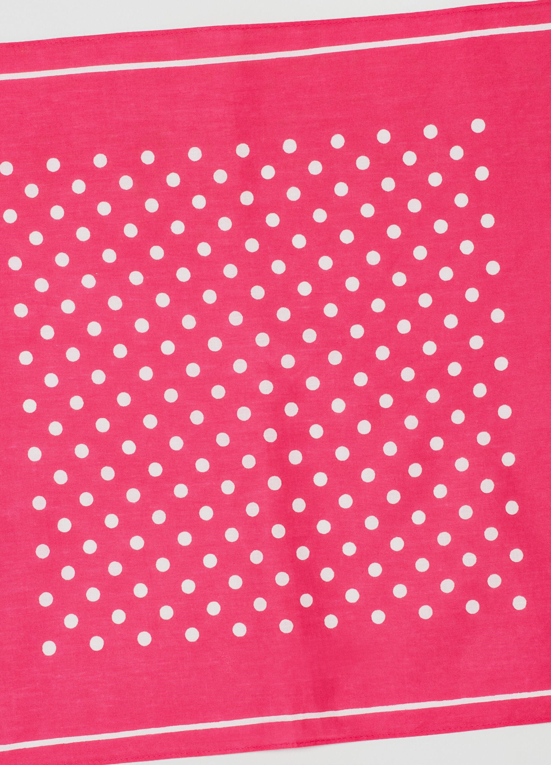 Bandana with polka dot pattern