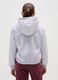 Regular fit grey girl's jacket with hood_1