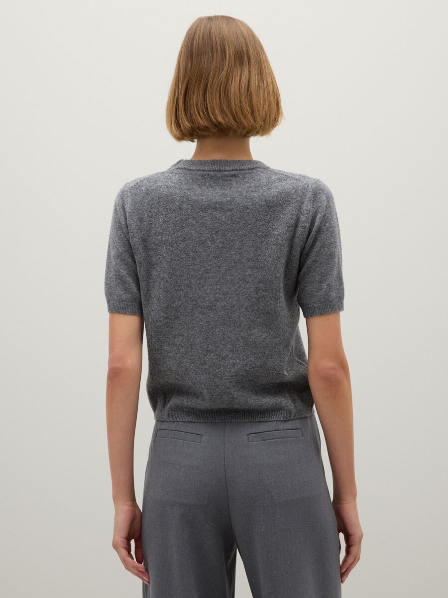 Maglione in pura lana grigio regular fit_2