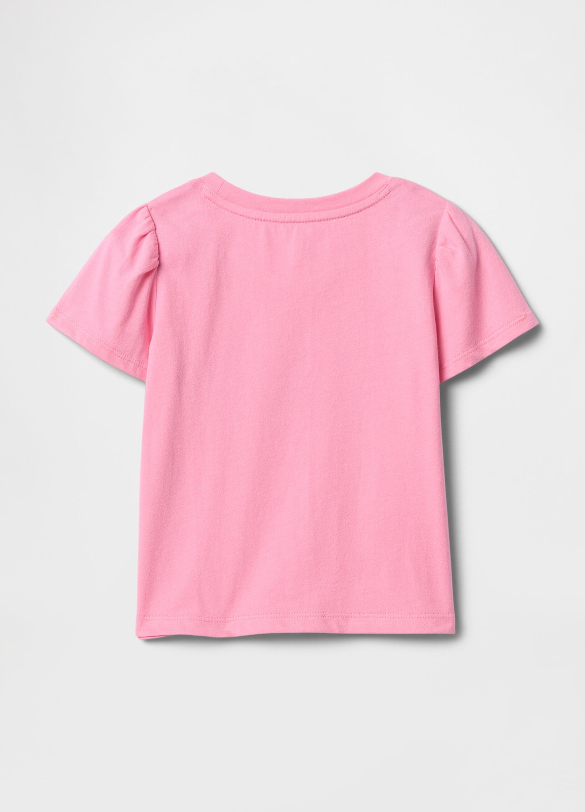 Pink T-shirt for girls in pure cotton GAP