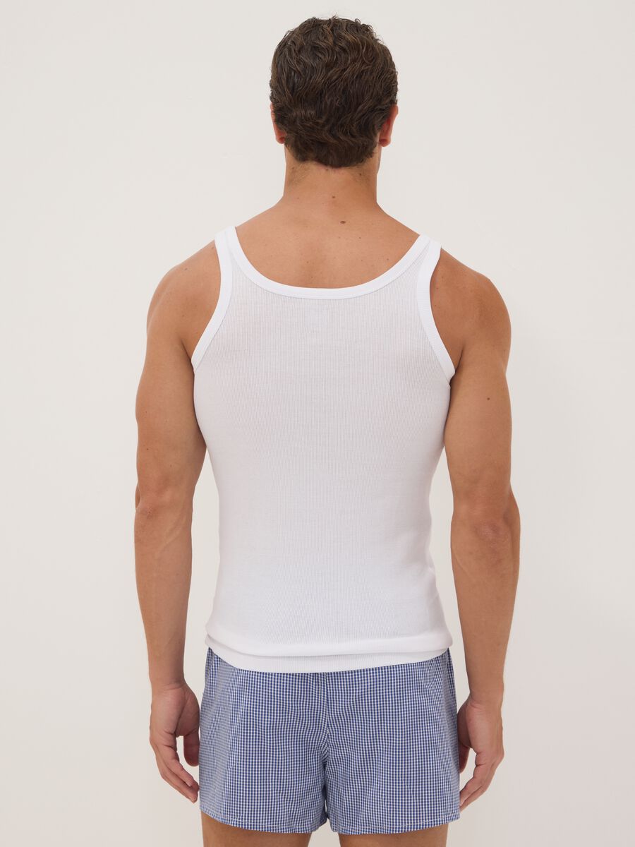 White ribbed vest top in pure organic cotton_3