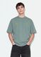 Brown cropped pure cotton boxy-fit T-shirt with print_0