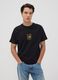 Black pure cotton T-shirt with Los Angeles FC print_2
