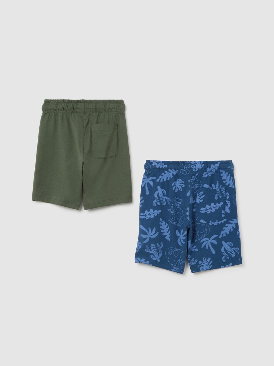 Children's multicolour pure cotton shorts set regular fit_1