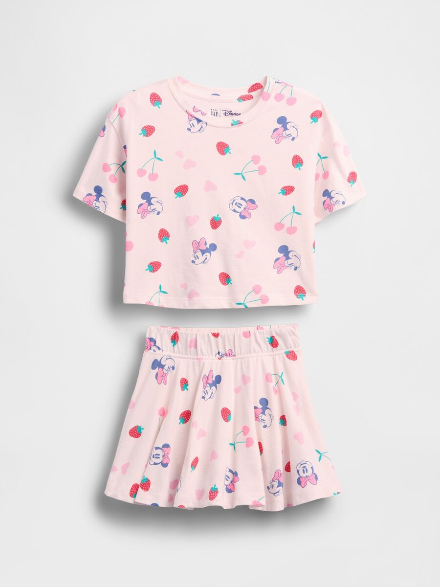Set Minnie Disney in puro cotone con t-shirt e gonna_1