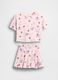 Pure cotton T-shirt and skirt set_1