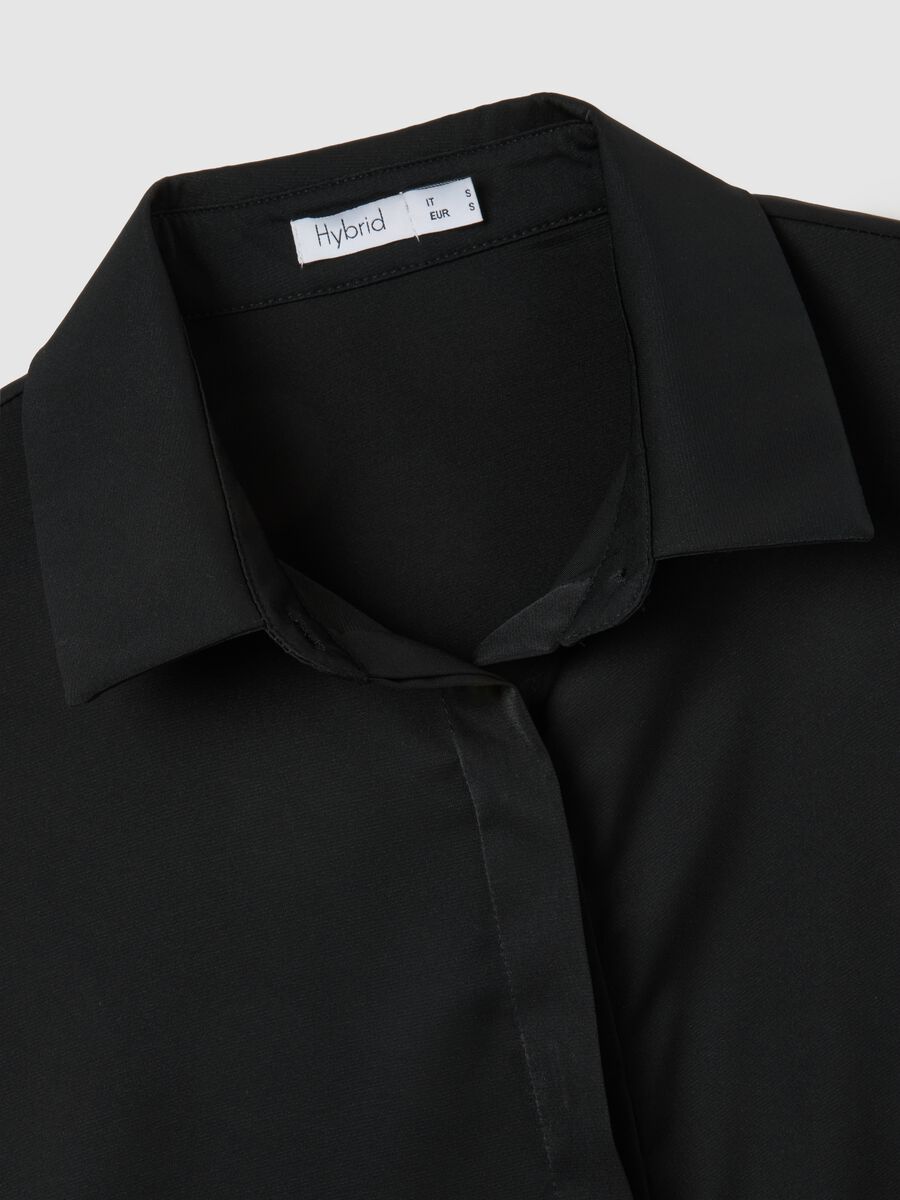 Regular Fit Black Shirt_5