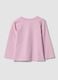 Pink long-sleeved organic cotton T-shirt_1