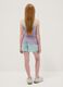 Short viola in puro cotone con sfumatura per ragazza relaxed fit_1