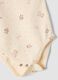 Tripack body rosa e beige in puro cotone organico con fantasia_2