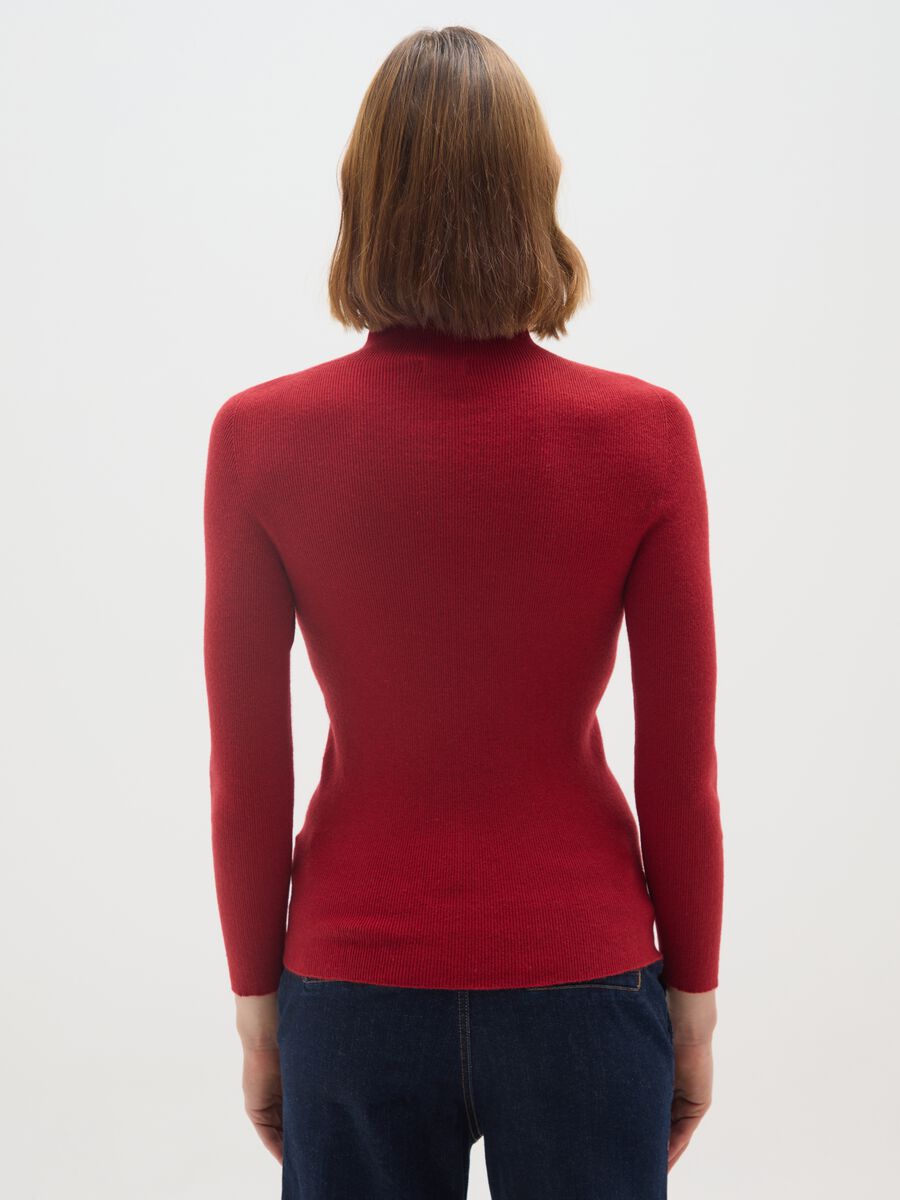 Maglione rosso regular fit_2