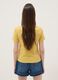 Yellow pure cotton short-sleeve T-shirt_3