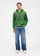 Green mixed cotton hoodie_2