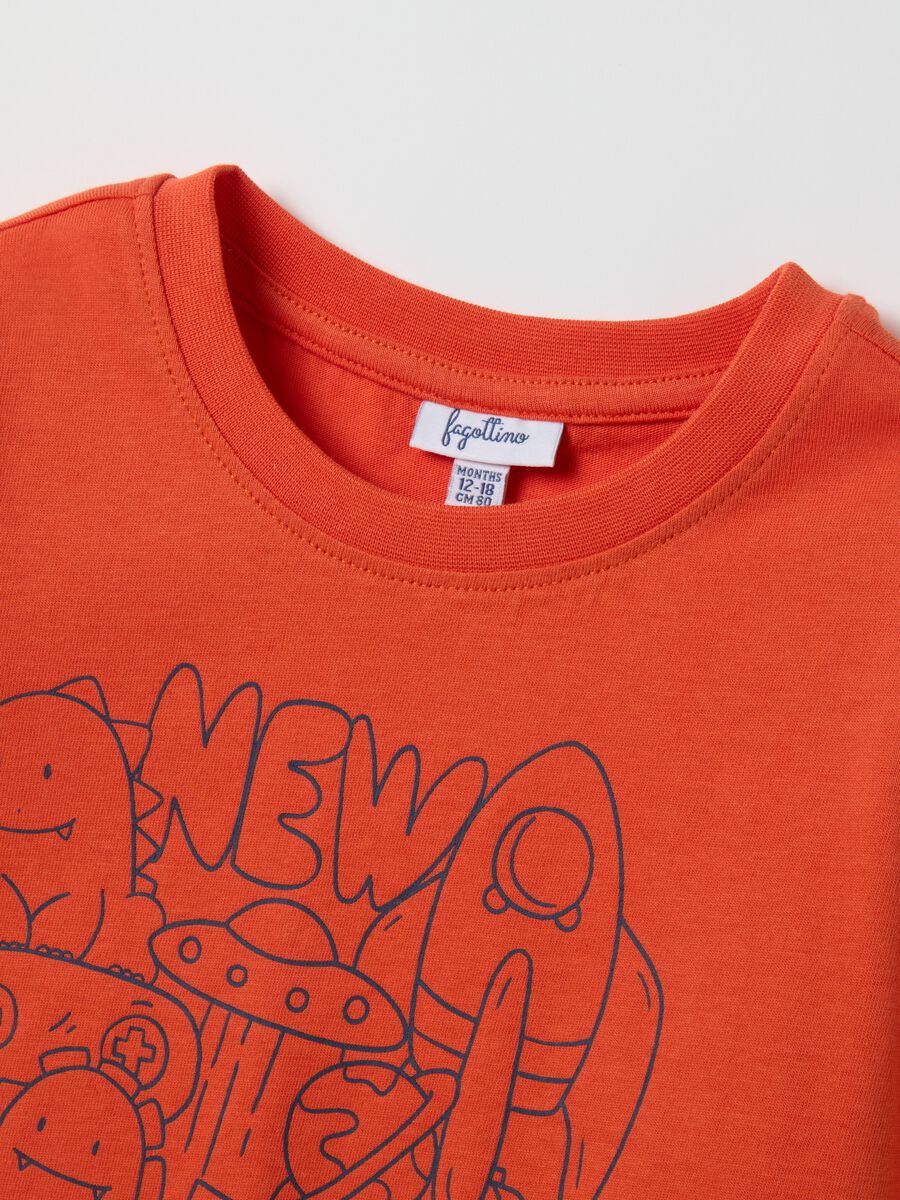 Children's Orange Pure Cotton Jumper_2