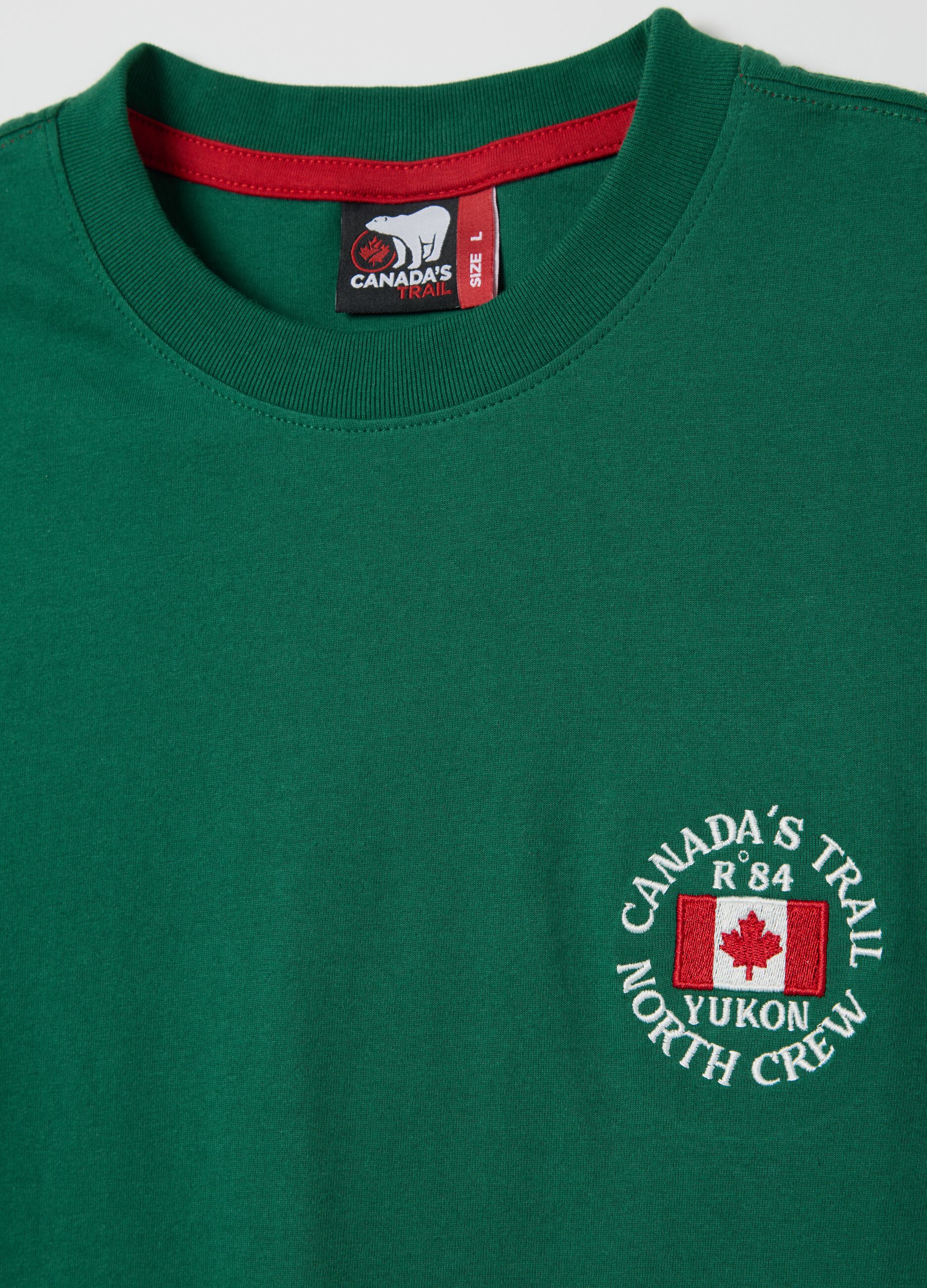 Canada's Trail green short-sleeved T-shirt