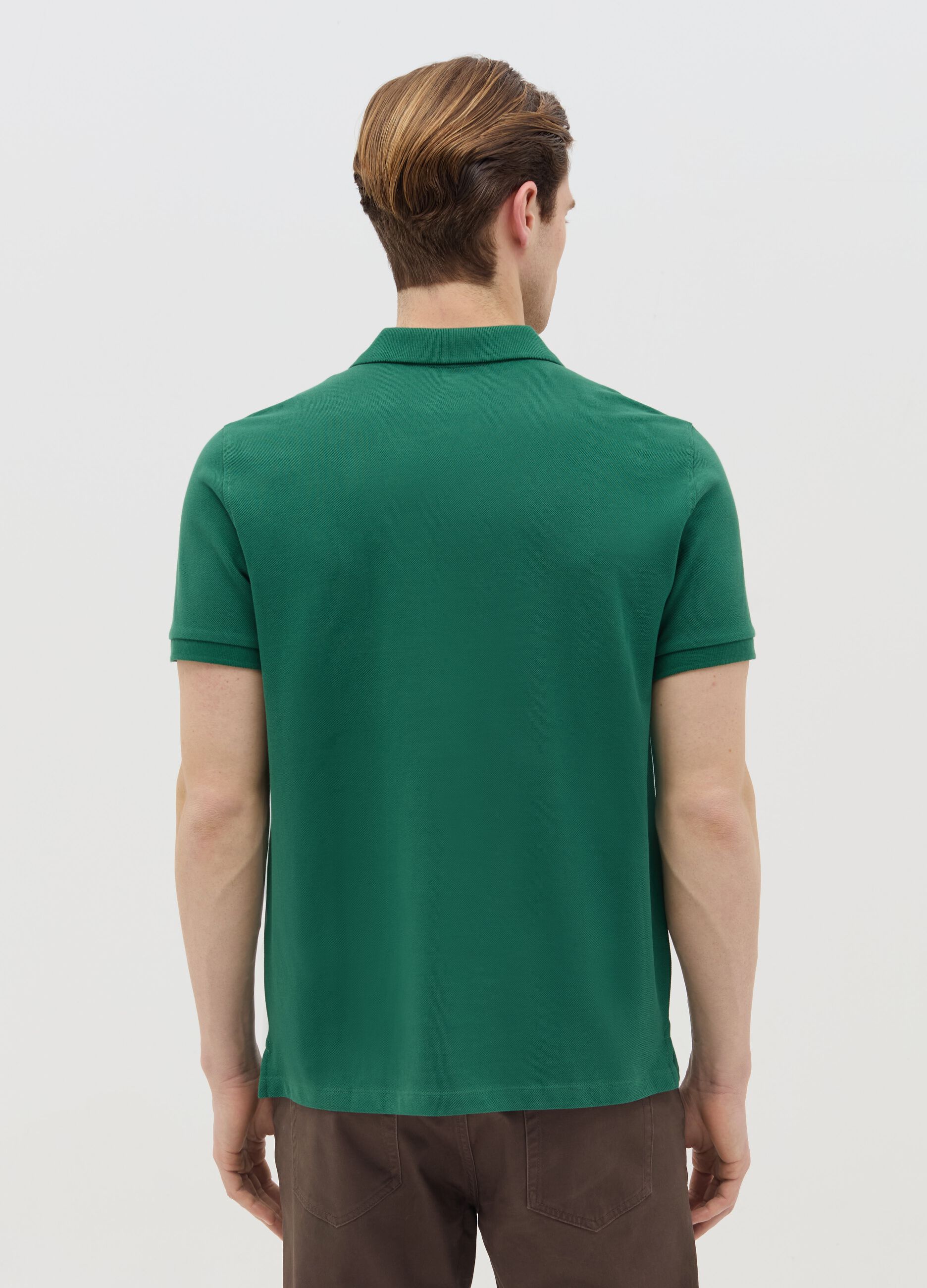 Polo regular fit in cotone bio 