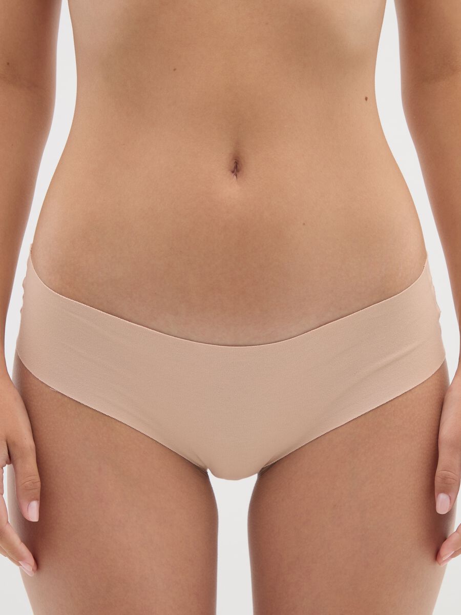 Slip in cotone elasticizzato beige regular fit_1
