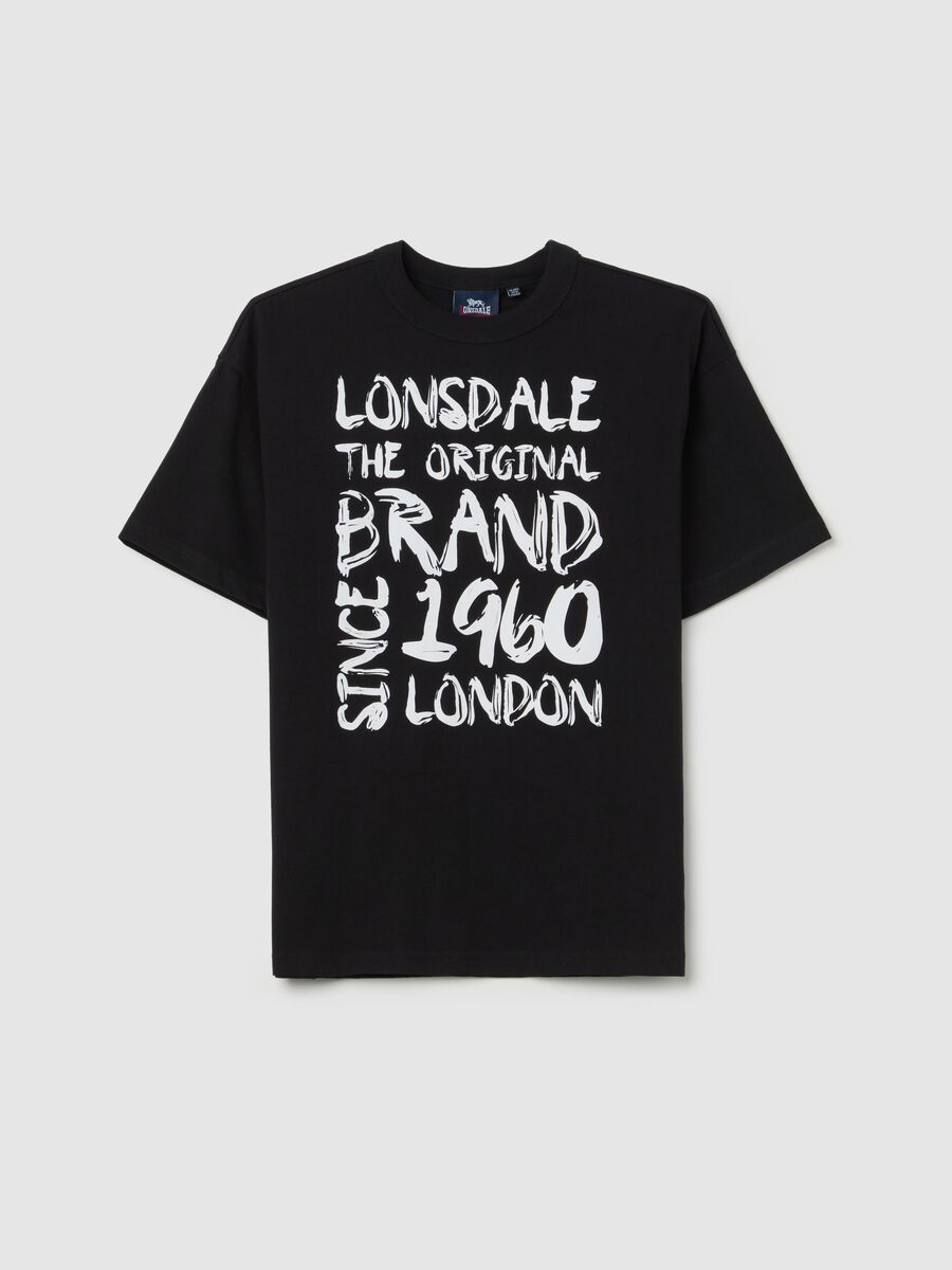 Cotton T-shirt with graffiti-style logo print_3