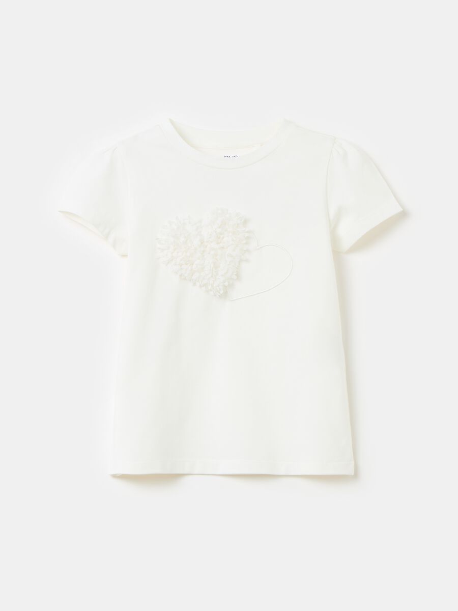 T-shirt with heart application_0