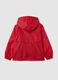Giacca impermeabile rossa da ragazzo con cappuccio_4