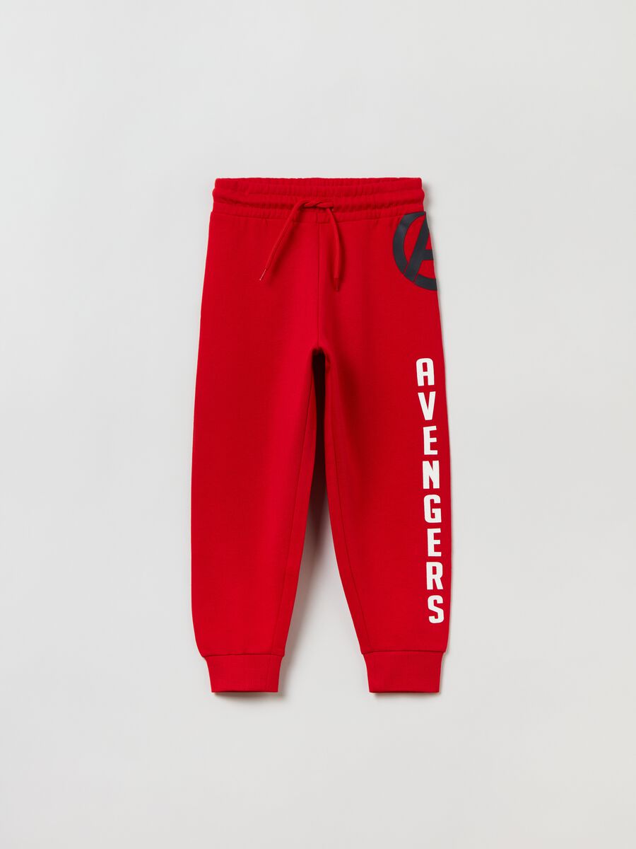 Joggers in felpa con stampa Avengers_0